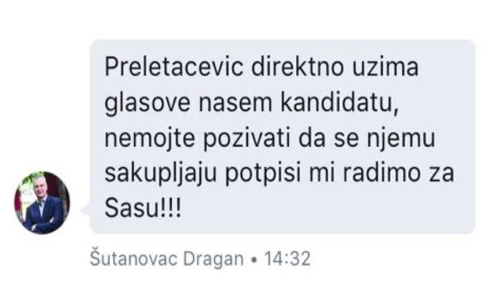 Dragan Šutanovac facebook - Srbija izbori