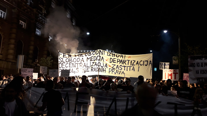 Protest - Srbija izbori
