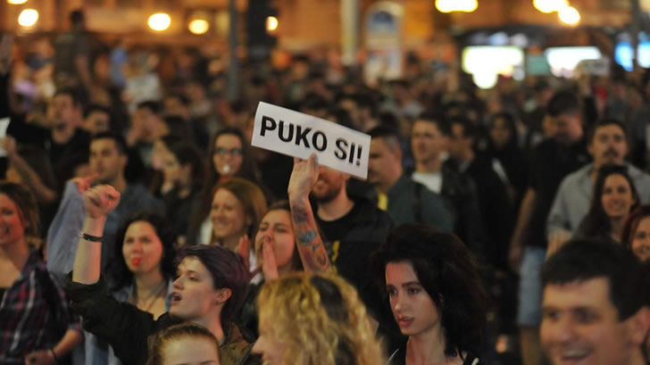 Protest - Srbija izbori