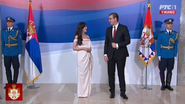 Aleksandar Vučić sa suprugom - Srbija izbori