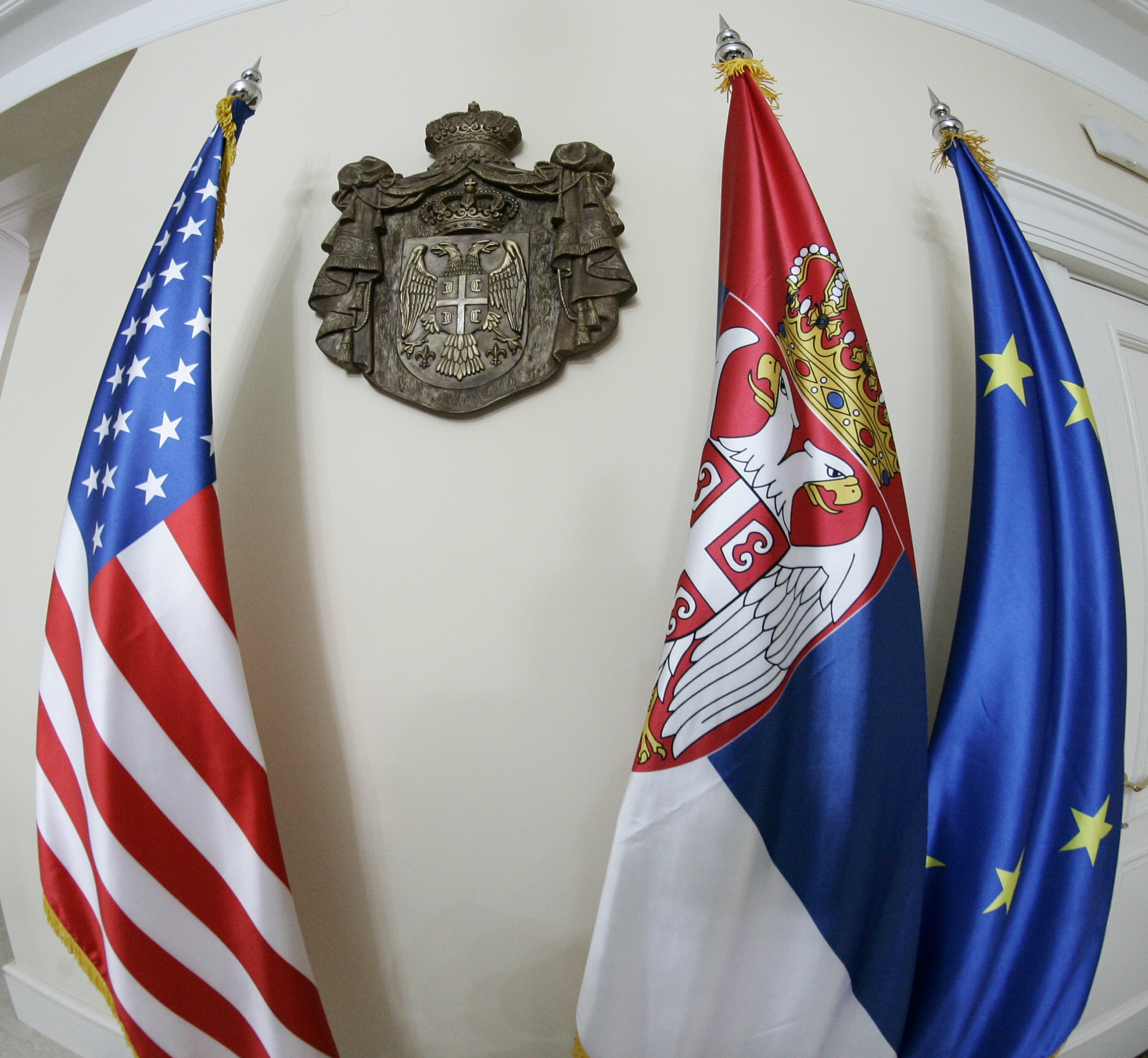 Zastave SAD Srbija i Evropska Unija 10